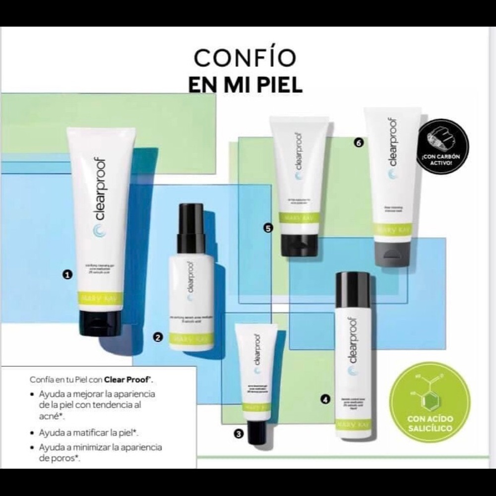Complete Clearproof Acne Treatment + Charcoal Mask Deep Pore Cleansing Mary Kay